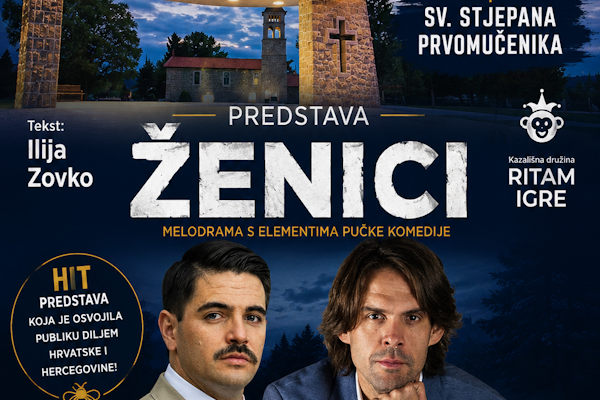 Na Hardomilje stiže hit predstava “Ženici” u kojoj glume Pero Eranović i Ivan Barnović glumci iz Splita Na Hardomilje stiže hit predstava “Ženici” u kojoj glume Pero Eranović i Ivan Barnović glumci iz Splita
